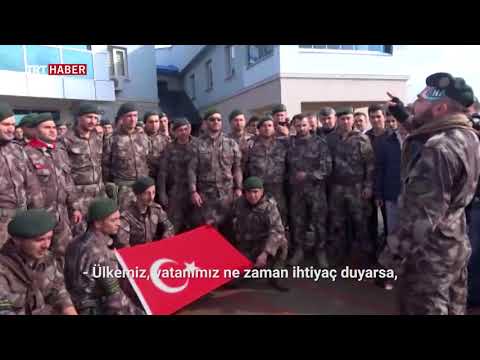 Özel Harekat timi Afrin'e uğurlandı.