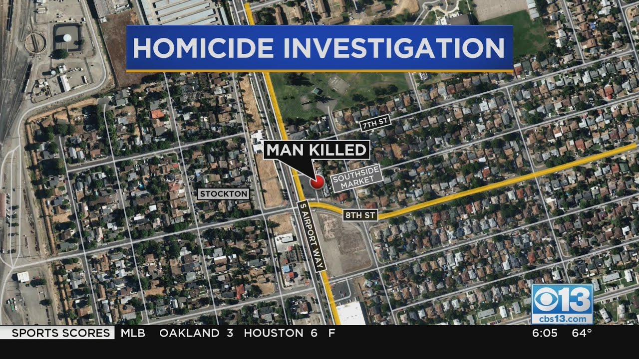 1 shot, 1 dead in shooting at Stockton market