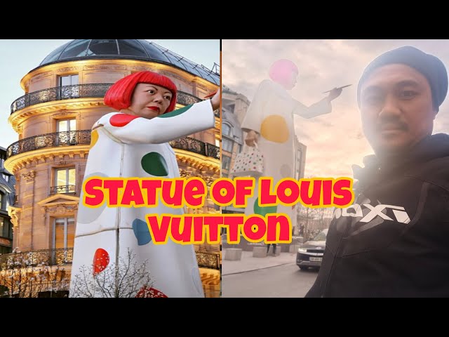 Statue Of Louis Vuitton Here in Paris 🇨🇵