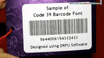 Make barcode label with Code 39 font