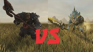 Kroq-Gar Vs Grimgor Ironhide Battle Testing. Total War Warhammer 2