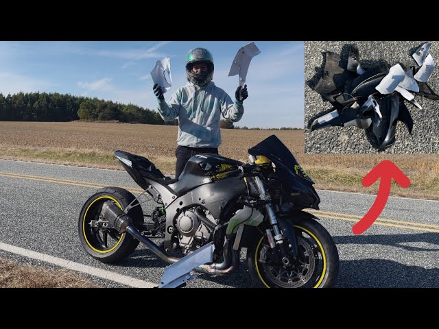 Roll Race ZX10 New Look FAIRINGS EXPLODE AT TOP SPEED - YouTube