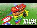 Why DID I BUY THIS TALLEST RAINBOW TOWER OF MCQUEENS in Minecraft ? LONG CAR TOWER !