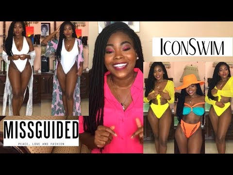BATTLE OF THE BIKINIS ft MISSGUIDED AND ICONSWIM| TRY ON HAUL| SIZE GUIDE AND REVIEW