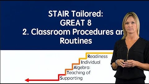 Procedures & Routines ‖ Classroom Management ‖ K-12 ‖ Project STAIR