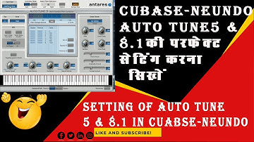 Cubase Neundo Me Auto Tune 5 & 8 Ki Setting | Auto Tune 5 & 8 Ki Use Karna Sikhe Cubase Neundo Me |