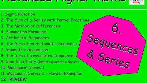 6.12 Sequences & Series 12: REVIEW – Advanced Higher Maths Lessons @MrThomasMaths