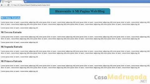 Tutorial XHTML y CSS - 28 - Aplicando Estilos Parte 1