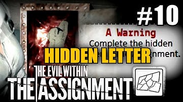 EVIL WITHIN DLC THE ASSIGNMENT #10 Hidden Letter A Warning ★ PC let