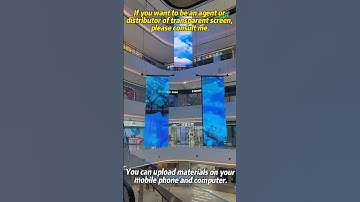 Do you want to be a transparent screen for sales? #leddisplay #ledtransparentscreen #ledscreen #led