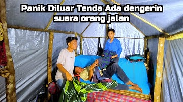 diguyur hujan deras siang malam, panik dengar suara orang jalan dihutan, relaxing rain sound