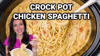 Crock Pot Chicken Spaghetti Recipe (Cheesy and Delicious!)