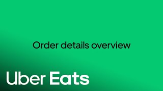 View Order Details on Uber Eats Orders | Uber Eats