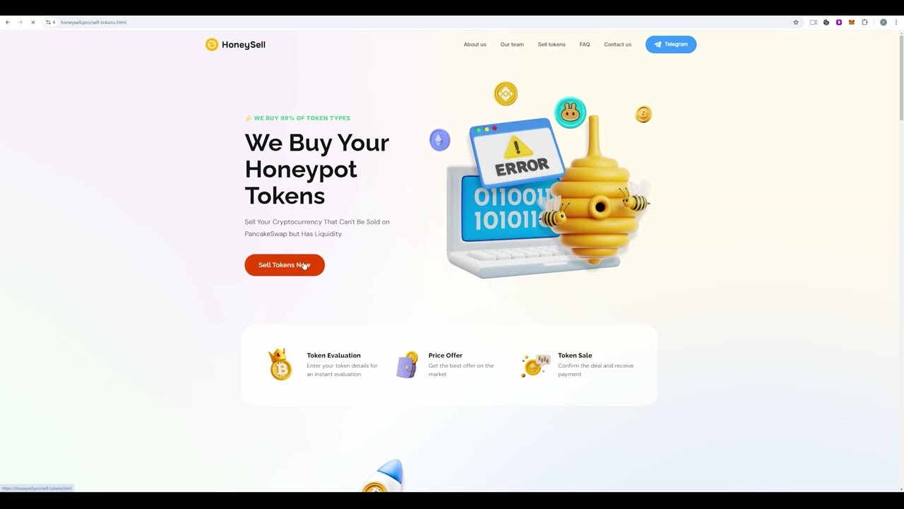 Full process of transfer on honeysell.pro. Sell a scam token pancakeswap error TRANSFER_FROM_FAILED