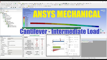✅ ANSYS MECHANICAL - Cantilever / Intermediate Load - Tutorial