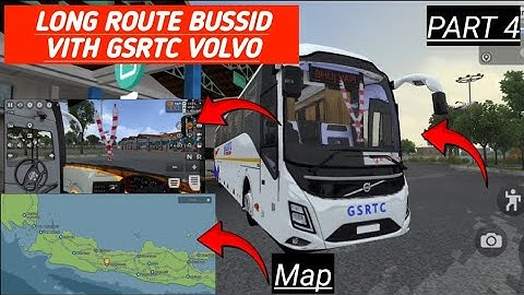 🚍Long rout bussid with volvo bus mod and GSRTC livery.... Part:- 4 GSRTC volvobus livery download 