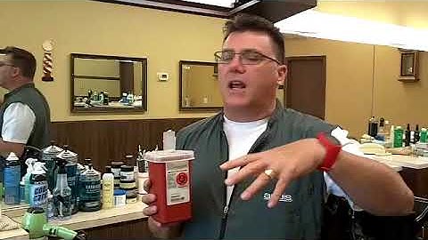 use a sharps bin 2:45 pm - A day in the life of a barber