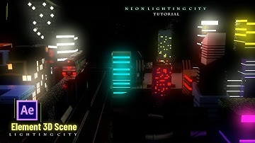 After Effects Tutorial For Beginners |2021 | 3D Lighting City Animation Tutorial