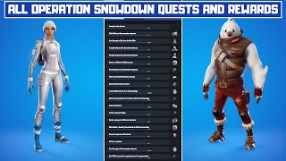 All Winterfest 2020 Operation Snowdown Quests and Rewards! - Fortnite Chapter 2 Season 5