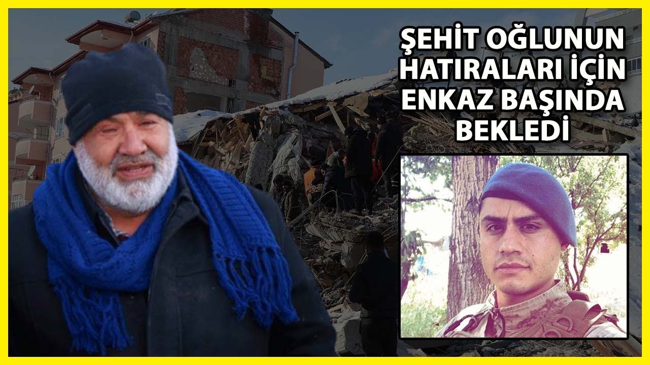 Deprem Enkazında Şehit Oğlunun Hatıralarını Almak için Bekledi