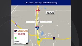 Interstate 25 Closures Begin Thursday Night Near Monument