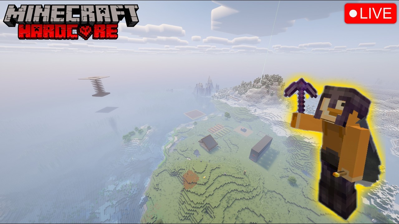 Hardcore Minecraft LIVE! - Becoming OP!!!