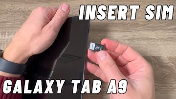 How to INSERT SIM Card & Memory SD in Samsung Galaxy Tab A9 & A9+