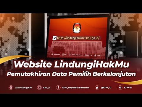 Website LindungiHakMu Pemutakhiran Data Pemilih Berkelanjutan