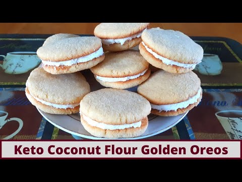 Quick Keto Coconut Flour Golden Oreo Cookies (Nut Free And Gluten Free)