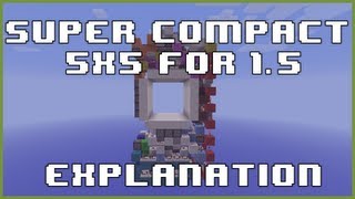 Super Compact 5x5 Piston Door Explanation Video! *1080 Blocks [Works in 1.5!]