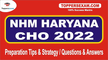 Preparation Tips & Strategy For NHM HARYANA CHO | Questions and Answers 2022 | Important Booklet
