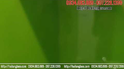 Kính Ốp Bếp Màu Xanh Non