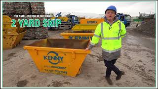 Book a 2 Yard Skip with Kenny Skip Hire today.