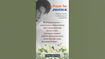 A Prayer for Justice - Seeking Truth for Yu Menglong and the Silenced