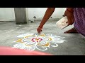 small and easy rangoli, please support me