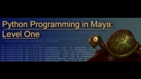 Maya Python Programming Intro