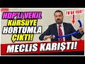 HDP'li vekil Erdal Aydemir kürsüye hortumla çıktı! Erdoğan'ı hedef aldı! Meclis karıştı!