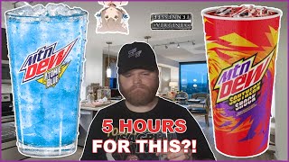 Mountain Dew Road Trip | SHEETZ Mtn Dew Atomic Blue &amp; BOJANGLES Southern Shock HONEST REVIEW