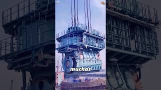 See how the world's largest engine is installed#knowledge #didyouknow #fyp #amazing #youtube