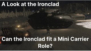 Star Citizen Ironclad scale, can it fill a mini carrier role?
