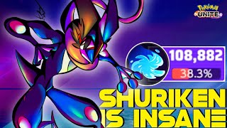 Greninja carried Solo Q Easily with this build of Double Shuriken 😎 | Pokemon Unite