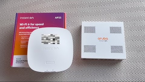 Unboxing | Punto de Acceso Aruba Instant On AP22 (HP)