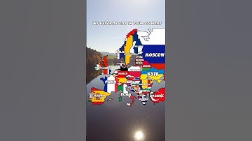 My favorite city from every country #mapping #europe #mapper #map #geography #mapchart #countrys