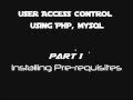 Part 01 Installing Prerequisites