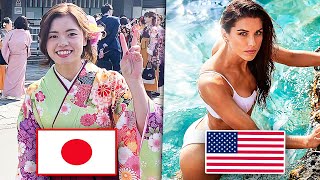 USA vs JAPAN - Female Football Beauty Battle