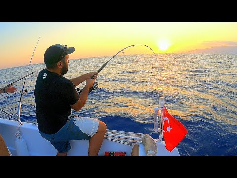 Yeni teknemizle ''VERTİCAL JİGGİNG'' Yöntemiyle Harika Balıklar Yakaladık !!  Vlog 234