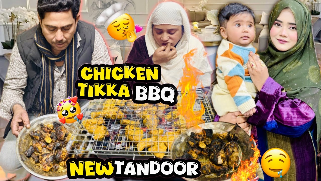 BBQ Me Aag Lag Gai😱 2 Kg Chicken Tikka In Tandoor🤤🤌🏻 Aaj To Dawat Ho Gai, Secret Tikka Recipe❤️