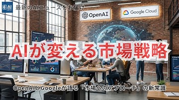 AIがGo-To-Market戦略を根本から変える ― OpenAIとGoogleが語る「市場へのアプローチ」の新常識