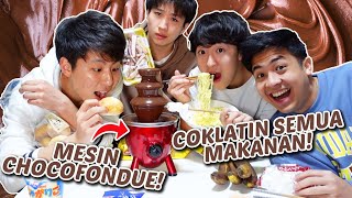 AKHIRNYA CHOCOFONDUE CHALLENGE BARENG WASEDABOYS! COKLATIN SEMUA MAKANAN!