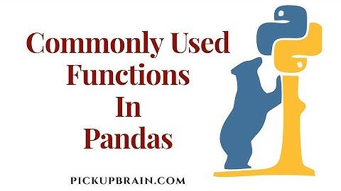Commonly Used Function in Pandas Python